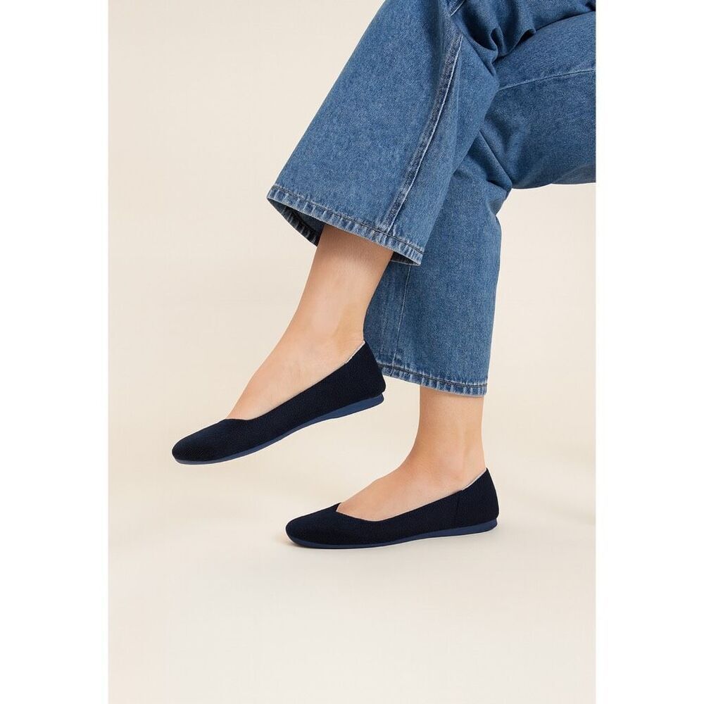 Rothy’s The Flat Maritime White Halo Size 6.5